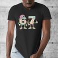 Baseball 67 Dripping Six Seven Drip Meme Ice Cream Boy Men's V-Neck T-Shirt Baseball 67 Dripping Six Seven Drip Meme Ice Cream Boy Men's V-Neck T-Shirt
