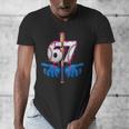 Baseball 67 Six Seven Gen Alpha Meme Drip Men's V-Neck T-Shirt