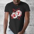 Baseball 67 Six Seven Gen Alpha Meme Valentine's Day Men's V-Neck T-Shirt