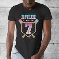 Baseball 7 Year Old Ice Cream Drip 7th Birthday Boys Player Men's V-Neck T-Shirt