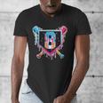 Baseball 8 Year Old Boy Ice Cream Drip 8th Birthday Player Men's V-Neck T-Shirt