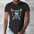 Baseball 9 Year Old Ice Cream Drip 9th Birthday Boys Player Men's V-Neck T-Shirt Baseball 9 Year Old Ice Cream Drip 9th Birthday Boys Player Men's V-Neck T-Shirt
