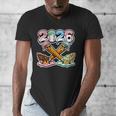 Baseball Bat 2026 Hands Drip Boys Ice Cream Dripping Youth Men's V-Neck T-Shirt