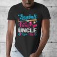 Baseball Or Bows Uncle Loves You Gender Reveal Men's V-Neck T-Shirt Baseball Or Bows Uncle Loves You Gender Reveal Men's V-Neck T-Shirt