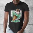 Baseball Boys Ice Cream Drip Baseball Boys Youth Mint Choco Men's V-Neck T-Shirt