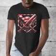 Baseball Candy Cane Christmas Baseball Ice Cream Drip Boys Men's V-Neck T-Shirt Baseball Candy Cane Christmas Baseball Ice Cream Drip Boys Men's V-Neck T-Shirt