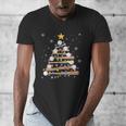 Baseball Christmas Tree Light Xmas Baseball Boys Kids Men's V-Neck T-Shirt Baseball Christmas Tree Light Xmas Baseball Boys Kids Men's V-Neck T-Shirt