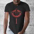 Baseball Cross Bats Pitcher Jesus Faith Men's V-Neck T-Shirt Baseball Cross Bats Pitcher Jesus Faith Men's V-Neck T-Shirt