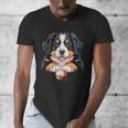 Baseball Dog Men & Women Men's V-Neck T-Shirt