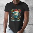 Baseball Drip Boys Youth Santa Christmas Baseball Men's V-Neck T-Shirt