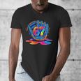 Baseball Drip Ice Cream 67 Lifestyle 101 Men's V-Neck T-Shirt Baseball Drip Ice Cream 67 Lifestyle 101 Men's V-Neck T-Shirt