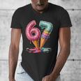 Baseball Drip Ice Cream 67 Men's V-Neck T-Shirt Baseball Drip Ice Cream 67 Men's V-Neck T-Shirt