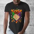 Baseball Drip Ice Cream Drip Halloween Baseball Lovers Men's V-Neck T-Shirt Baseball Drip Ice Cream Drip Halloween Baseball Lovers Men's V-Neck T-Shirt