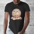 Baseball Drip Ice Cream Melting Illustration Men's V-Neck T-Shirt Baseball Drip Ice Cream Melting Illustration Men's V-Neck T-Shirt