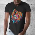Baseball Drip Ice Cream Sprinkles Baseball Glove For Boys Men's V-Neck T-Shirt Baseball Drip Ice Cream Sprinkles Baseball Glove For Boys Men's V-Neck T-Shirt