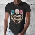 Baseball Drip Icecream Men's V-Neck T-Shirt