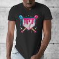 Baseball Drip Purple Glove Respect The Drip Youth Boys Girls Men's V-Neck T-Shirt
