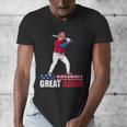 Make Baseball Great Again Donald Trump Baseball Men's V-Neck T-Shirt Make Baseball Great Again Donald Trump Baseball Men's V-Neck T-Shirt