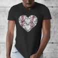 Baseball Heart Love Game Sports Fan Game Day Men's V-Neck T-Shirt Baseball Heart Love Game Sports Fan Game Day Men's V-Neck T-Shirt