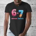 Baseball Ice Cream Drip 67 Official Teenager 13th Birthday Men's V-Neck T-Shirt Baseball Ice Cream Drip 67 Official Teenager 13th Birthday Men's V-Neck T-Shirt