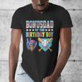 Baseball Ice Cream Drip Bonus Dad Of The Birthday Boy Men's V-Neck T-Shirt Baseball Ice Cream Drip Bonus Dad Of The Birthday Boy Men's V-Neck T-Shirt