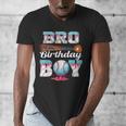 Baseball Ice Cream Drip Bro Of The Birthday Boy Men's V-Neck T-Shirt Baseball Ice Cream Drip Bro Of The Birthday Boy Men's V-Neck T-Shirt