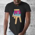 Baseball Ice Cream Drip Home Plate Glove Respect Drip 2 Side Men's V-Neck T-Shirt Baseball Ice Cream Drip Home Plate Glove Respect Drip 2 Side Men's V-Neck T-Shirt