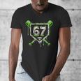 Baseball Ice Cream Drip Number 67 Player 67th Birthday Kids Men's V-Neck T-Shirt Baseball Ice Cream Drip Number 67 Player 67th Birthday Kids Men's V-Neck T-Shirt