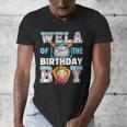 Baseball Ice Cream Drip Wela Of The Birthday Boy Men's V-Neck T-Shirt