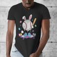Baseball Ice Cream Drip Youth Boys Cute Easter Sports Men's V-Neck T-Shirt