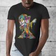 Baseball Ice Cream Dripping Dabbing Baseball Drip Men's V-Neck T-Shirt Baseball Ice Cream Dripping Dabbing Baseball Drip Men's V-Neck T-Shirt