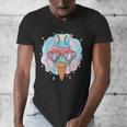 Baseball Ice Cream Heart Sunglasses Youth Boys Valentine Men's V-Neck T-Shirt
