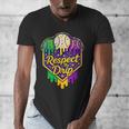 Baseball Ice Cream Respect The Drip Mardi Gras Carnival Boys Men's V-Neck T-Shirt