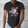 Baseball Ice Cream Shirt Cool Baseball Drip For Boys Men's V-Neck T-Shirt