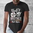 Baseball Jersey Number 13 That's My Brother Out There Men's V-Neck T-Shirt Baseball Jersey Number 13 That's My Brother Out There Men's V-Neck T-Shirt