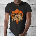 Baseball Lifestyle Home Plate Orange Ice Cream Drip Men Boys Men's V-Neck T-Shirt Baseball Lifestyle Home Plate Orange Ice Cream Drip Men Boys Men's V-Neck T-Shirt