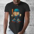 Baseball Lifestyle Youth Baseball Drip Icecream Men's V-Neck T-Shirt