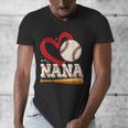 Baseball Nana Baseball Heart Family Matching Men's V-Neck T-Shirt Baseball Nana Baseball Heart Family Matching Men's V-Neck T-Shirt