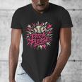 Baseball Phrase With Stars Men's V-Neck T-Shirt Baseball Phrase With Stars Men's V-Neck T-Shirt