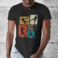 Baseball Player Collage Men Kids Coach Youth Boys Men's V-Neck T-Shirt