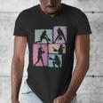 Baseball Player Collage Women Kids Coach Youth Girl Men's V-Neck T-Shirt Baseball Player Collage Women Kids Coach Youth Girl Men's V-Neck T-Shirt