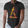 Baseball Player Men's V-Neck T-Shirt