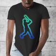 Baseball Player Graphic Men's V-Neck T-Shirt Baseball Player Graphic Men's V-Neck T-Shirt