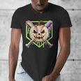 Baseball Pumpkin Halloween Baseball Drip Spooky Halloween Men's V-Neck T-Shirt Baseball Pumpkin Halloween Baseball Drip Spooky Halloween Men's V-Neck T-Shirt