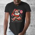 Baseball Santa 67 Baseball Christmas Pajamas Xmas Men Boy 67 Men's V-Neck T-Shirt