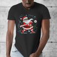 Baseball Santa 67 Christmas Xmas Pajamas Boys Kid Men's V-Neck T-Shirt