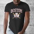 Baseball Shamrock Boston Massachusetts St Patrick’s Day Men's V-Neck T-Shirt
