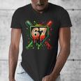 Baseball Six Seven 67 Meme Ice Cream Drip Xmas Men Women Men's V-Neck T-Shirt Baseball Six Seven 67 Meme Ice Cream Drip Xmas Men Women Men's V-Neck T-Shirt