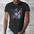 Baseball Skeleton Ice Cream Drip Baseball Boys Youth Men's V-Neck T-Shirt Baseball Skeleton Ice Cream Drip Baseball Boys Youth Men's V-Neck T-Shirt