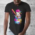 Baseball Snowman Drip Christmas Baseball Boys Men Kids Men's V-Neck T-Shirt Baseball Snowman Drip Christmas Baseball Boys Men Kids Men's V-Neck T-Shirt
